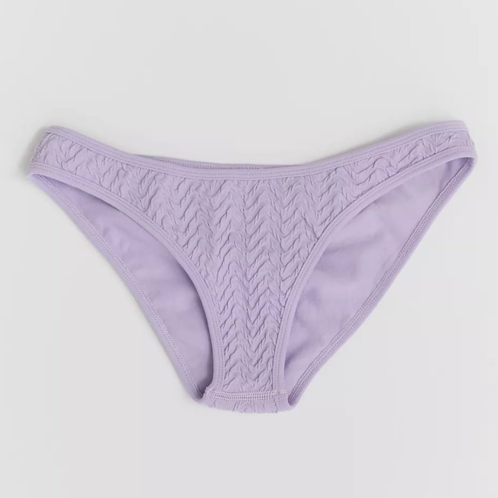 NWT UO Lavender Seamless Zigzag Bikini Set - "M/L" - Picture 4 of 5